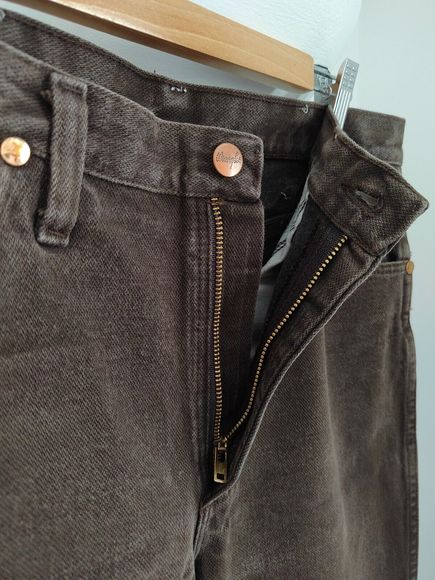 Wrangler Men's Cowboy Cut Slim Fit Jeans Dark Chocolate Size 30x34 100% Cotton - Picture 13 of 15